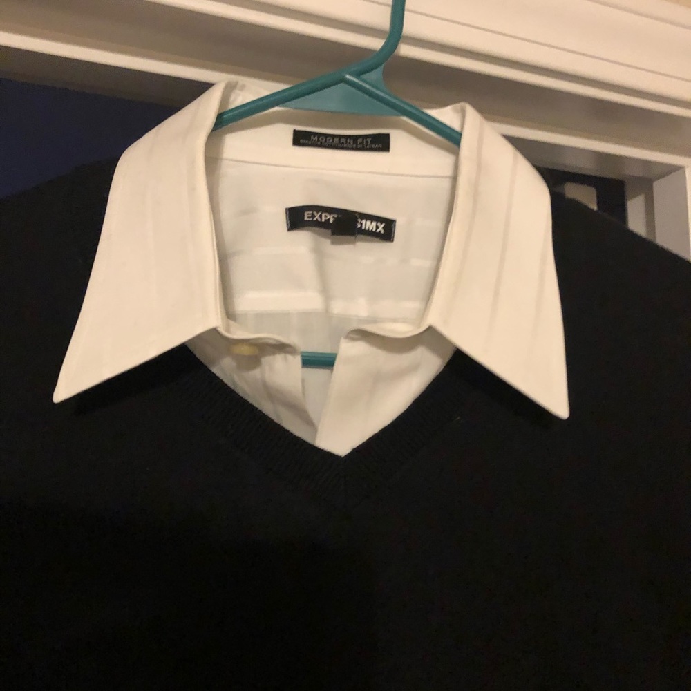 Sweater and shirt combo
